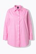 Chemisier à rayures, matière stretch, col chemise et manches longues
