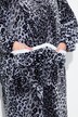 Fleece Leopard Print Loungewear Poncho