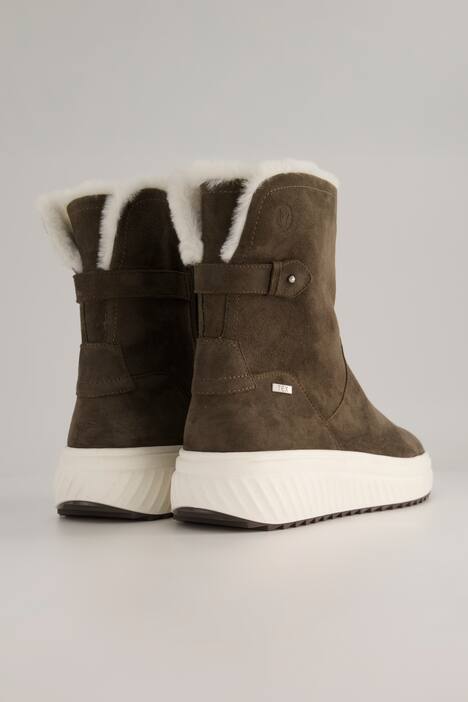 Bottines techniques en cuir Caprice, semelle de propreté amovible - largeur G
