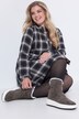 Bottines techniques en cuir Caprice, semelle de propreté amovible - largeur G