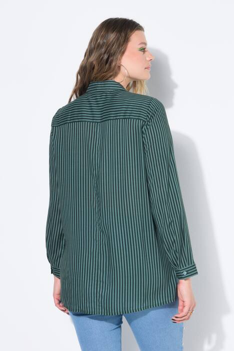 Camicia dal taglio squadrato con righe sottili
