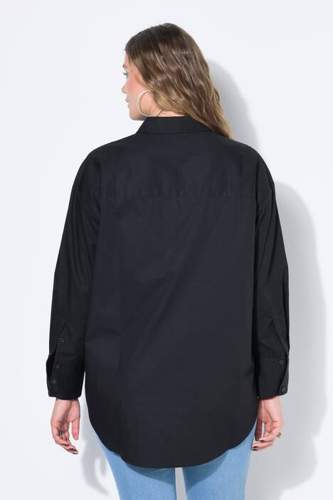 Paitapusero, oversize, pitkät hihat kalvosimilla