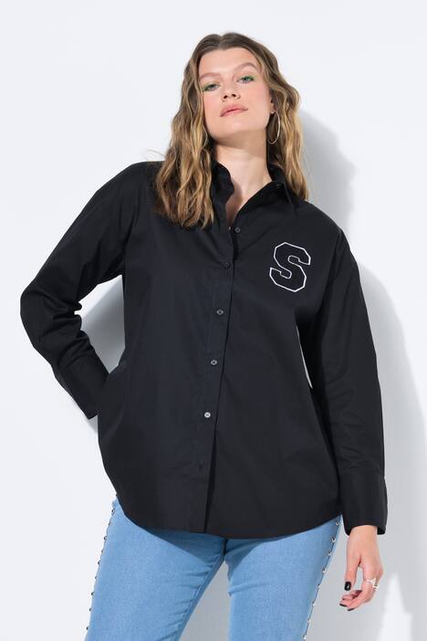 Paitapusero, oversize, pitkät hihat kalvosimilla