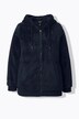 Veste à capuche en polaire bouclée, manches longues, polaire teddy douce