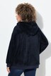 Veste à capuche en polaire bouclée, manches longues, polaire teddy douce