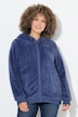 Veste à capuche en polaire bouclée, manches longues, polaire teddy douce