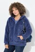 Veste à capuche en polaire bouclée, manches longues, polaire teddy douce