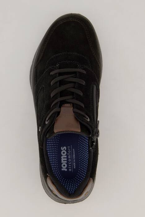 Low shoes, Jomos, with zip, genuine leather, up to size 50