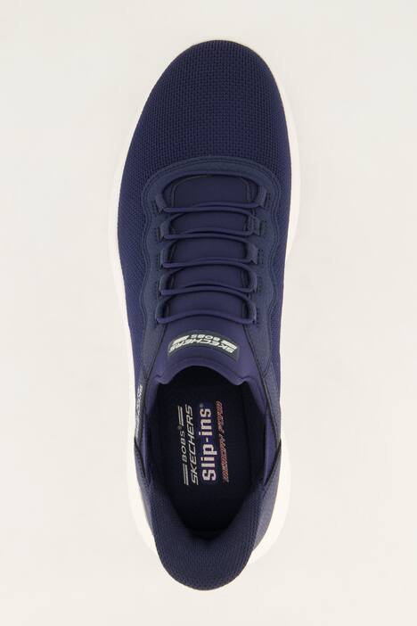 Slippers de la marque Skechers, chaussures Slip-in (à enfiler) avec laçage Bungee - jusqu'à la pointure 48,5