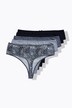 Strings, set van 5, dierenpatroon/effen