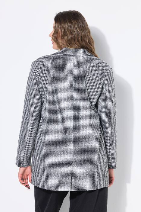 Blazer, oversized, pied-de-poule structuur