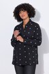 Musselin-bluse, oversized, blomster-broderi