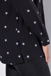 Musselin-bluse, oversized, blomster-broderi