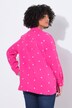 Musselin-bluse, oversized, blomster-broderi