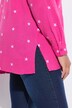 Musselin-bluse, oversized, blomster-broderi