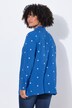 Musselin-bluse, oversized, blomster-broderi