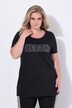 Camiseta, Komfort Fit, letras de piedras brillantes