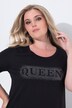 Camiseta, Komfort Fit, letras de piedras brillantes