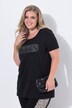 Camiseta, Komfort Fit, letras de piedras brillantes