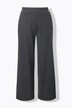 Pantalon en molleton coupe Wide Legs et taille haute, fines rayures