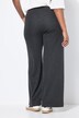 Pantalon en molleton coupe Wide Legs et taille haute, fines rayures