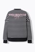 Sweatshirt, oversized, strepen, statement
