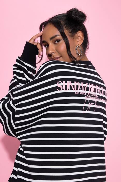 Sweatshirt, oversized, Ringel, Statement