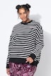 Sweatshirt, oversized, strepen, statement