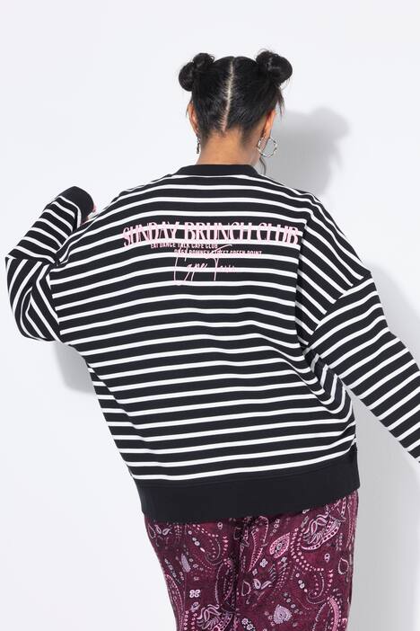 Sweatshirt, oversized, Ringel, Statement