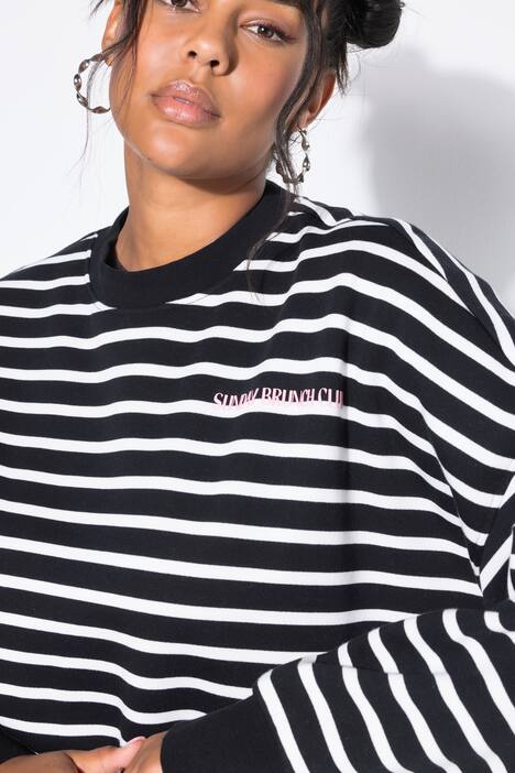 Sweatshirt, oversized, Ringel, Statement