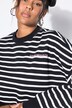Sweatshirt, oversized, strepen, statement