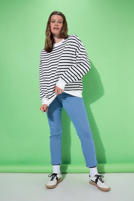 Sweatshirt, oversized, Ringel, Statement