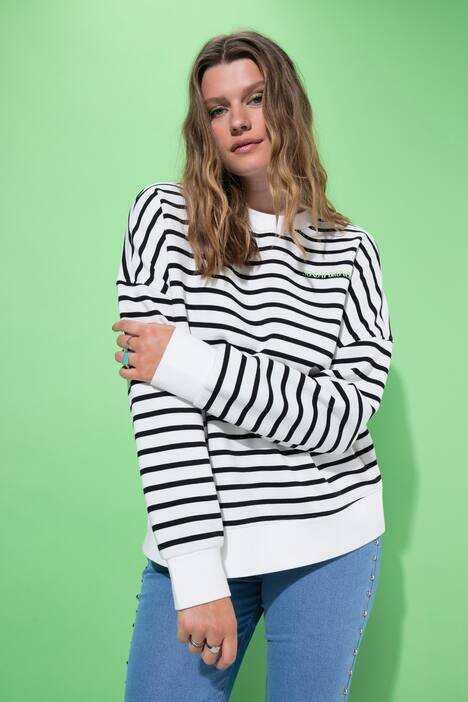 Sweatshirt, oversized, Ringel, Statement
