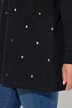Sweat-shirt à manches longues, petites têtes de mort effet métallisé