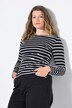 T-shirt, slim fit, stribet jersey, langærmet