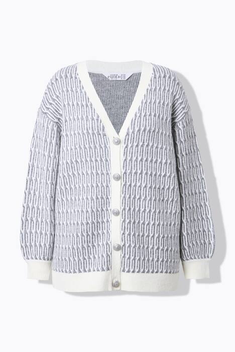Vest, oversized, kabelsteek