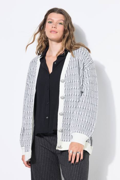 Vest, oversized, kabelsteek