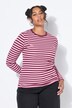 T-shirt, slim fit, stribet jersey, langærmet