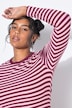 T-shirt, slim fit, stribet jersey, langærmet