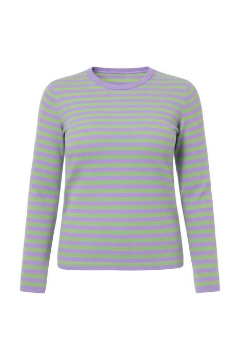 Tričko, Slim střih, pruhy, žebrovaný žerzej, dlouhé rukávy