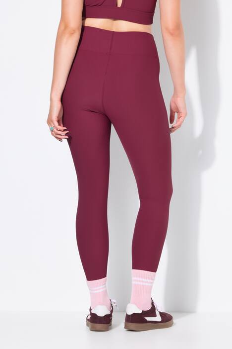 Legging en jersey côtelé, coupe Tight Fit près du corps et taille élastique