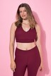 Soutien-gorge en jersey côtelé avec bretelles croisées dans le dos