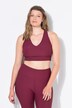 Soutien-gorge en jersey côtelé avec bretelles croisées dans le dos