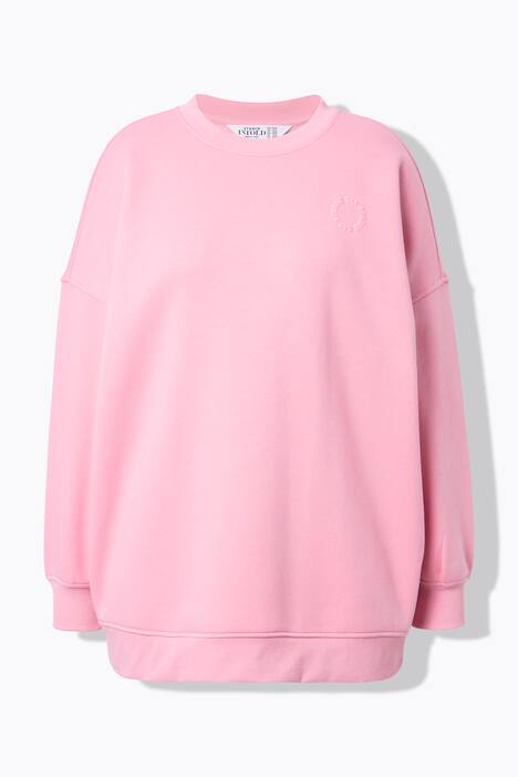 Genser, oversized, tonet ryggtrykk