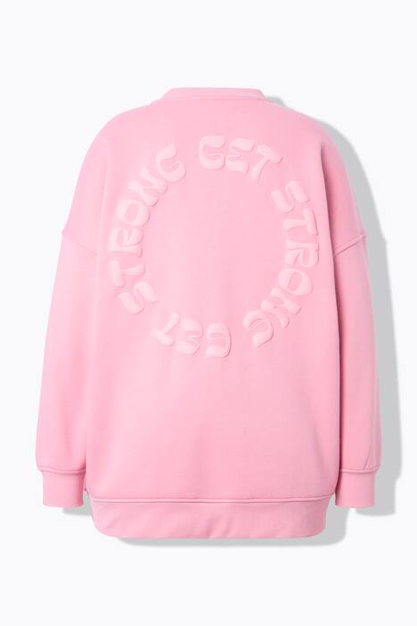 Genser, oversized, tonet ryggtrykk