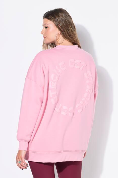 Genser, oversized, tonet ryggtrykk