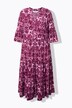 Maxi-jurk, A-lijn, all-over print, volants