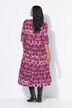 Maxi-jurk, A-lijn, all-over print, volants