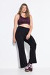 Legging à pattes d'éléphant, jambes évasées et taille élastique