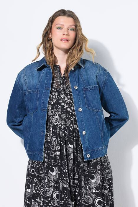 Denim jas, oversized